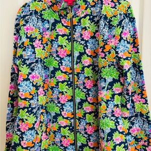 Lilly Pulitzer Loves Disney NWT Leona ZipUp Jacket XL Mickey Minnie C Castle